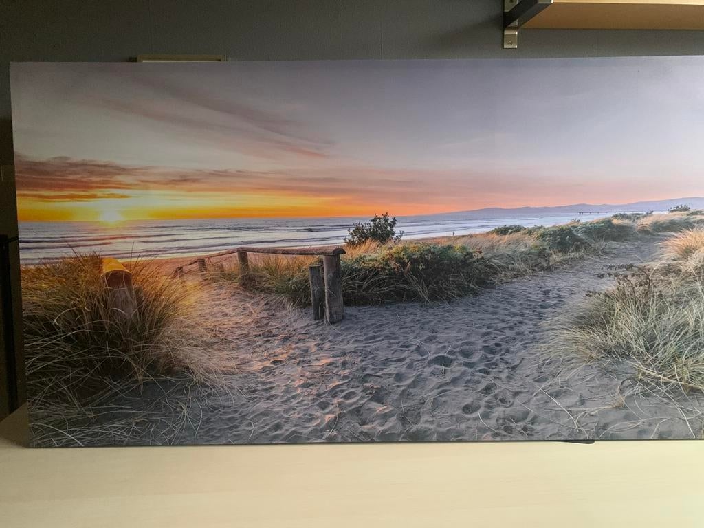 Duinlandschap bij zonsondergang, Antiek en Kunst, Kunst | Schilderijen | Klassiek, Ophalen