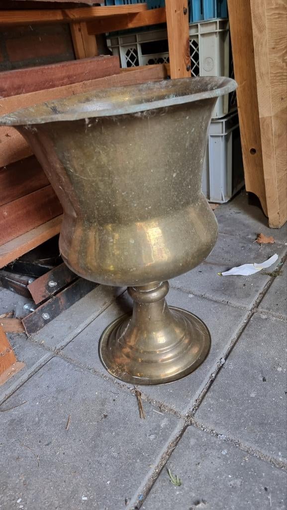 Messing koper kelk pot ketel, Tuin en Terras, Ophalen of Verzenden