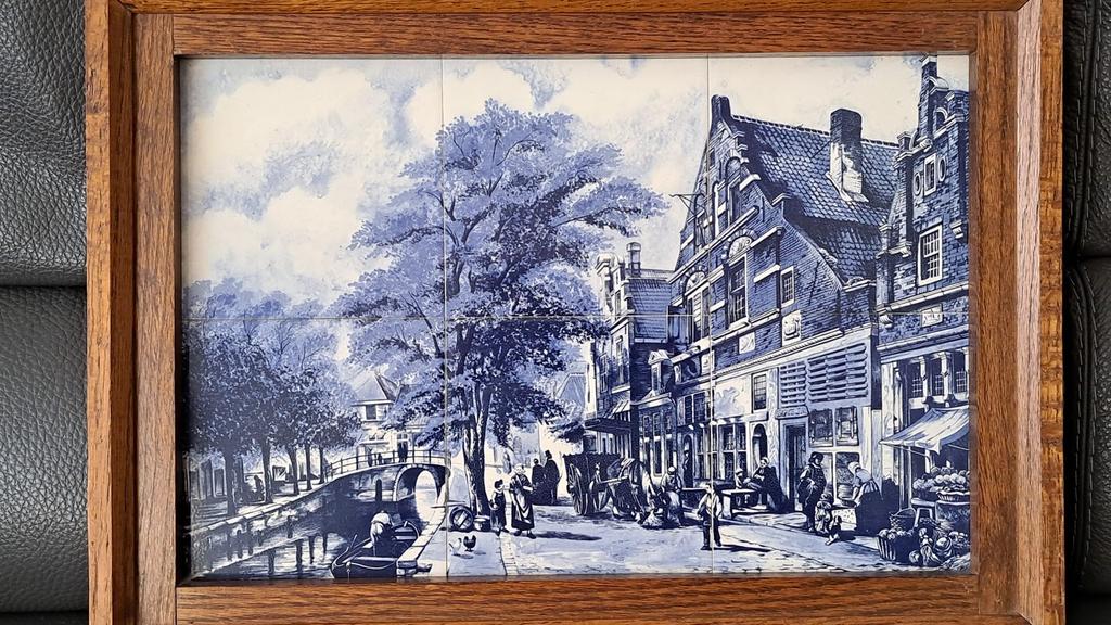 Delfs blauw schilderij, Ophalen