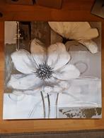 Schilderij canvasdoek met bloemen, Antiek en Kunst, Ophalen
