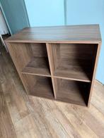 Houten vakkenkast met 4 vakken - Bruin, Ophalen, Met plank(en), Gebruikt, 50 tot 100 cm