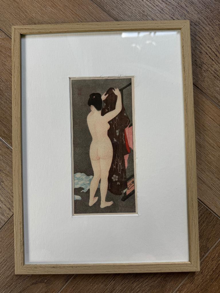 Japan 1930-1950 Taisho-Showa periode - P0805-07, Antiek en Kunst, Ophalen of Verzenden, Ets, 1900 - 1949