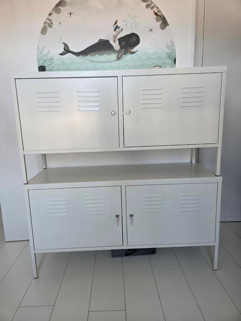Twee IKEA PS kasten, wit, 119x63 cm, Ophalen