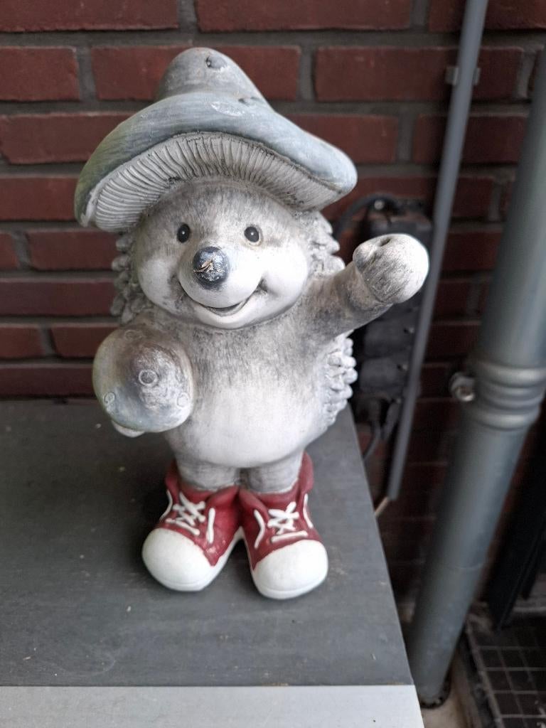 Tuindecoratie egel, Ophalen, Gebruikt, Overige materialen, Dierenbeeld