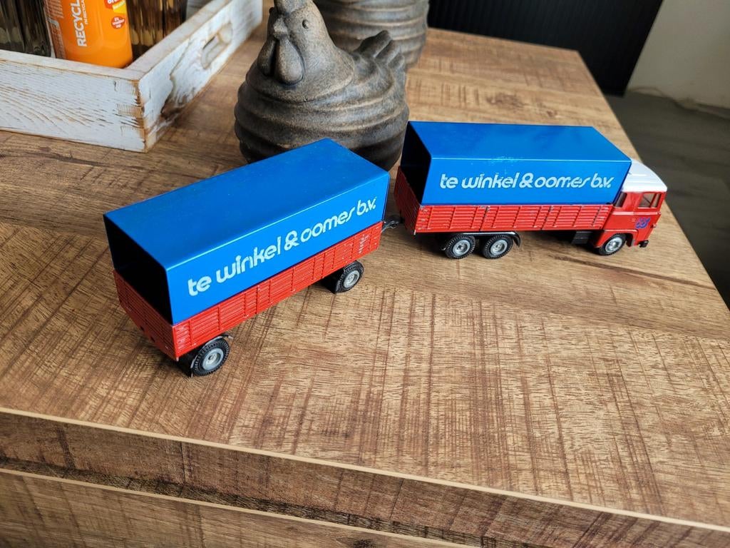 Scania combi winkels en ooms, Hobby en Vrije tijd, Modelauto's | 1:50, T, T, Zo goed als nieuw, Tekno