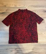 Rode top met zwarte print – ZARA – maat S, Ophalen of Verzenden, Zo goed als nieuw, Korte mouw, Maat 36 (S)