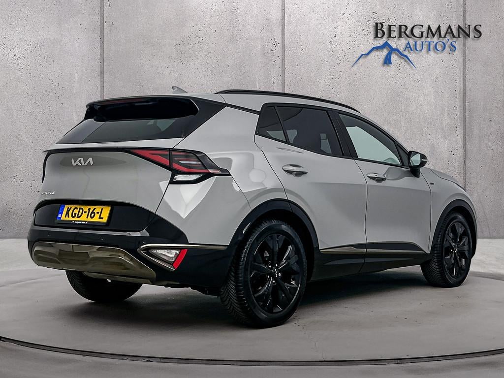 Kia Sportage - 1.6 T-GDi MHEV Dark Edition // DEALERONDERHOU, Auto's, Kia, Gebruikt, 4 cilinders, Verwarming stoelen achter, Leder en Stof