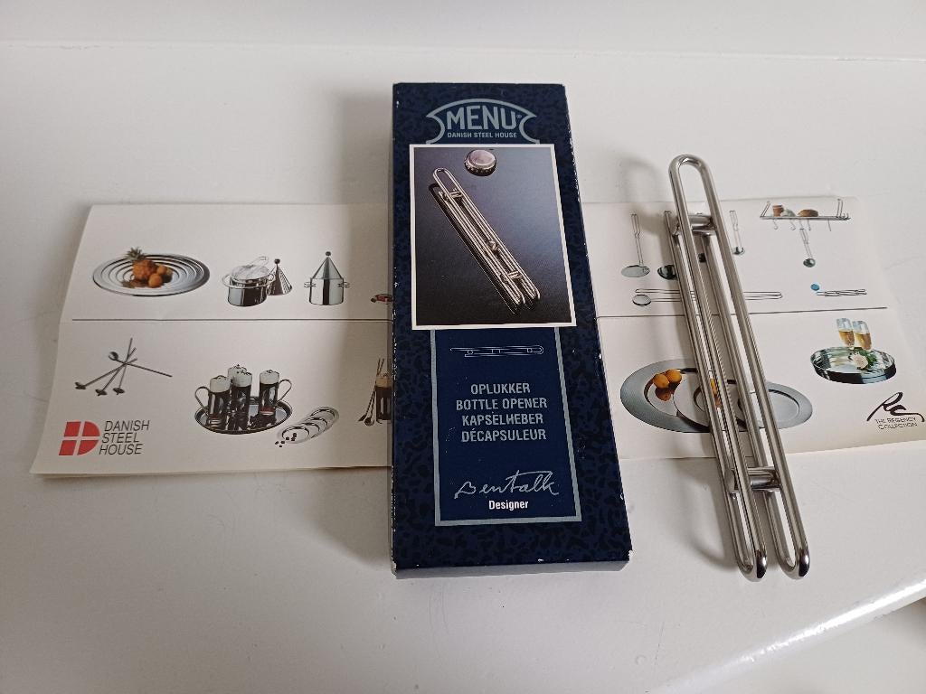 MENU DANISSH STEEL HOUSE FLESSENOPENER BENT FALK NIEUW, Huis en Inrichting, Ophalen of Verzenden, Nieuw