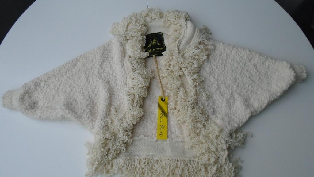 STOLA BE A DIVA CREME MET MOUWTJES S Nieuw, -, Beige, -, Nieuw