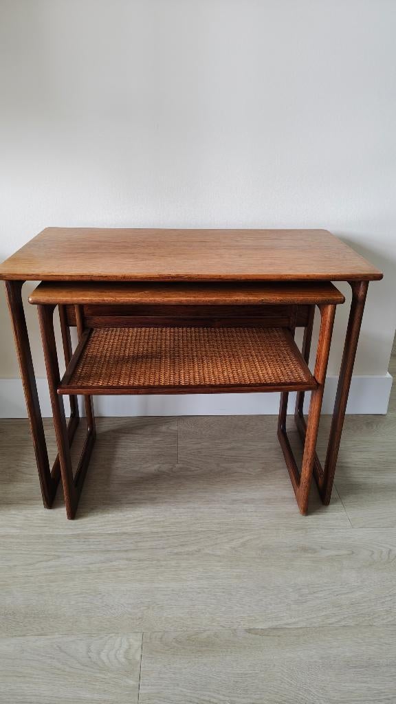 Silkeborg bijzettafeltjes, 219, Johannes Andersen, jaren 60, Minder dan 50 cm, Gebruikt, 50 tot 100 cm, 50 tot 75 cm