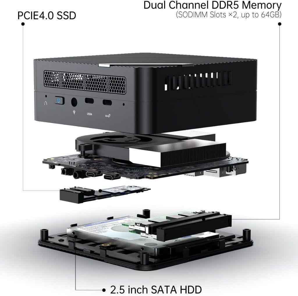MINISFORUM Venus Series UM773 Lite AMD Ryzen 7 7735HS, Minisforum, 32 GB, Ophalen of Verzenden, Zo goed als nieuw