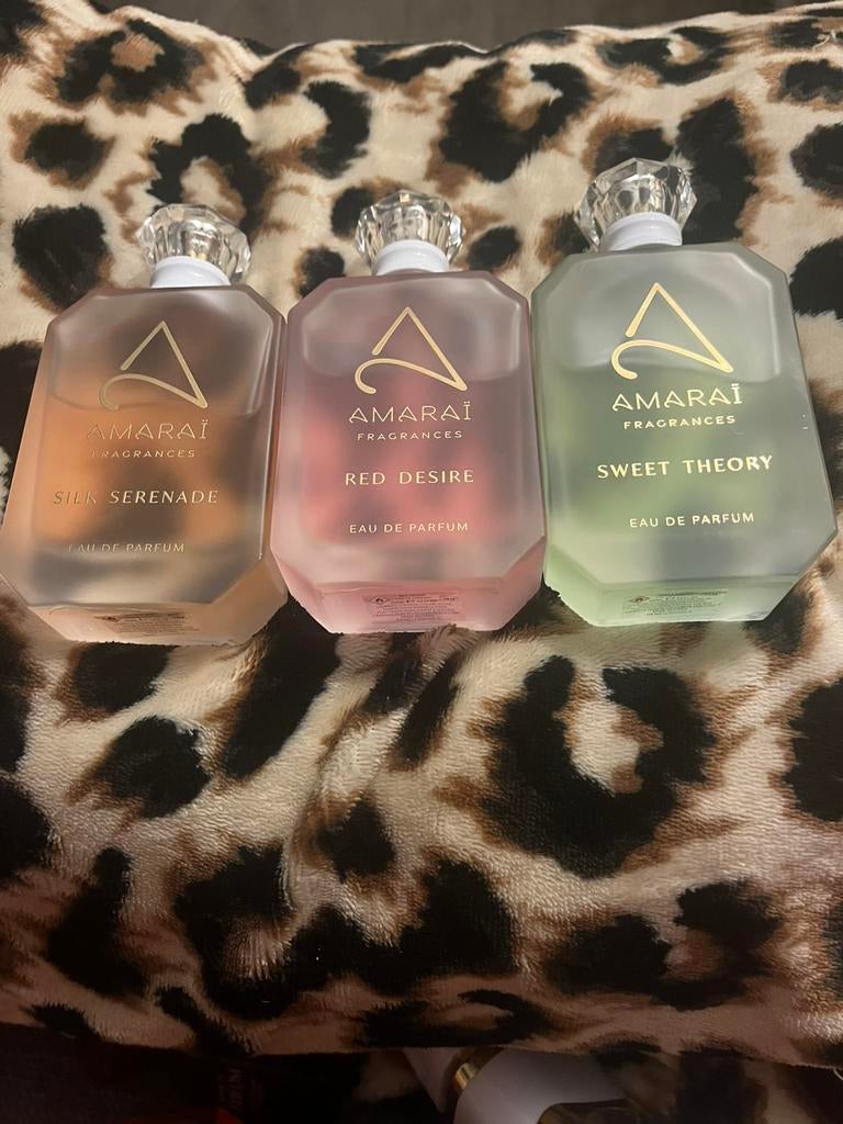Amarai eau de parfum 3 stuks, Sieraden, Tassen en Uiterlijk, Uiterlijk | Parfum, Ophalen of Verzenden, Zo goed als nieuw