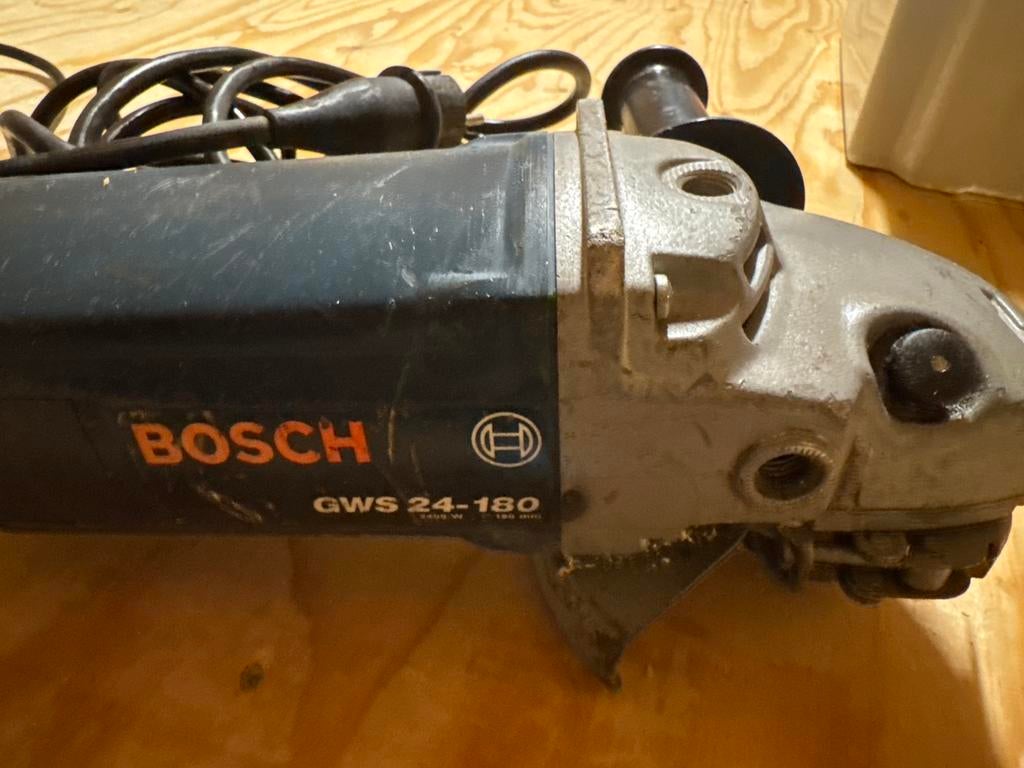 Bosch GWS 24-180 haakse slijper, Ophalen of Verzenden, Gebruikt, 1000 watt of meer, Haakse handslijpmachine
