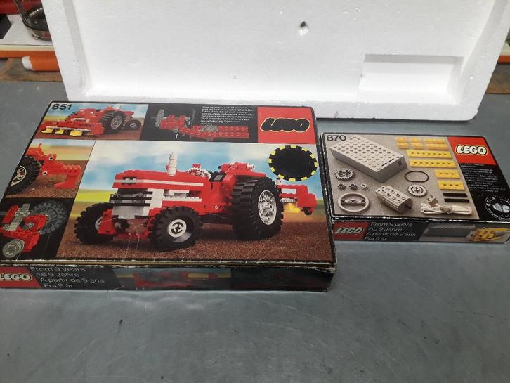 2 OUDE LEGO SETS uit 70e JAREN in DOOS ( nrs : 851 en 870 ), Kinderen en Baby's, Speelgoed | Duplo en Lego, Gebruikt, Lego, Ophalen of Verzenden