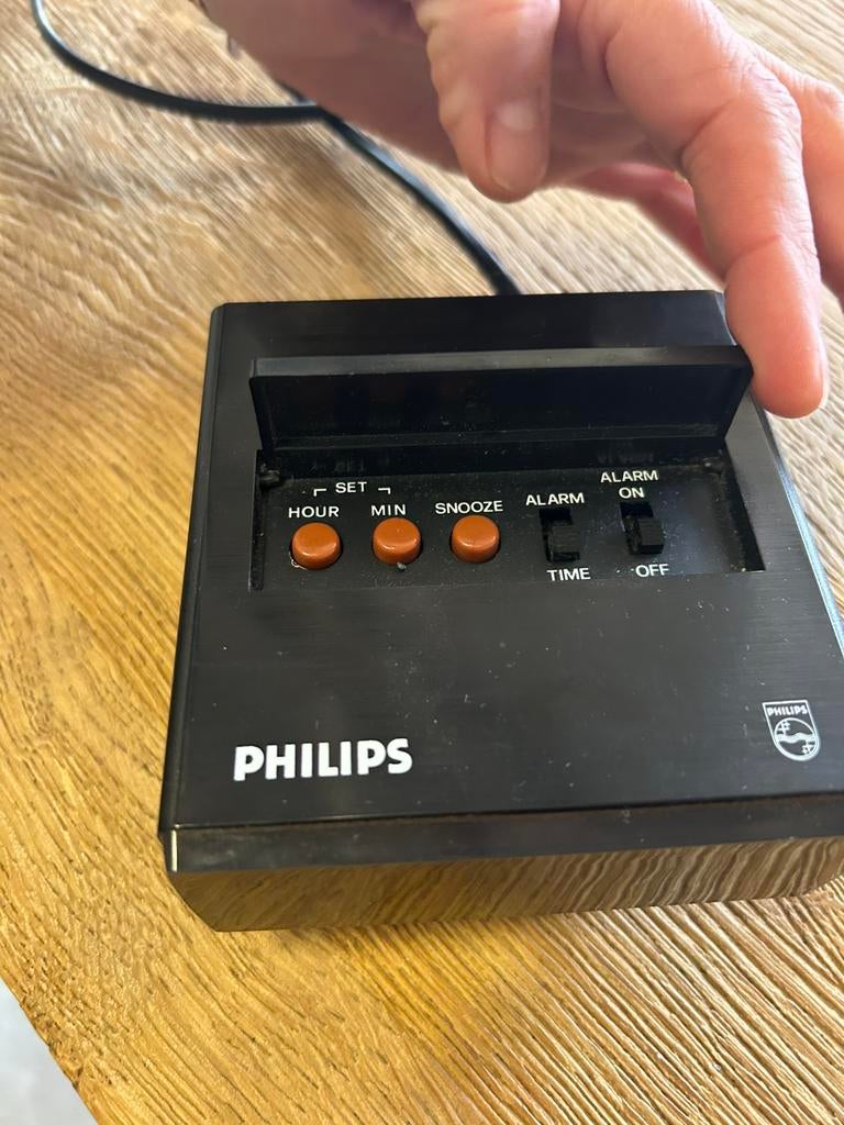 Retro/vintage wekker van philips, Ophalen, Zo goed als nieuw