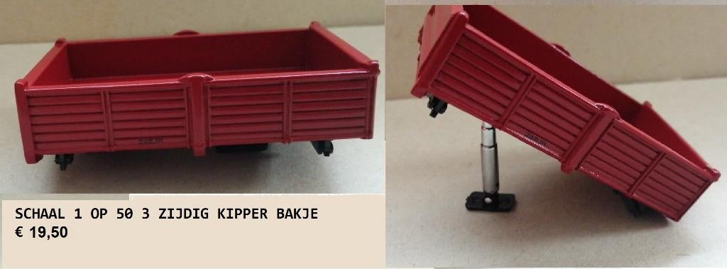 kipper bakjes compleet, Hobby en Vrije tijd, Modelauto's | 1:50, Ophalen of Verzenden, Zo goed als nieuw, Bus of Vrachtwagen