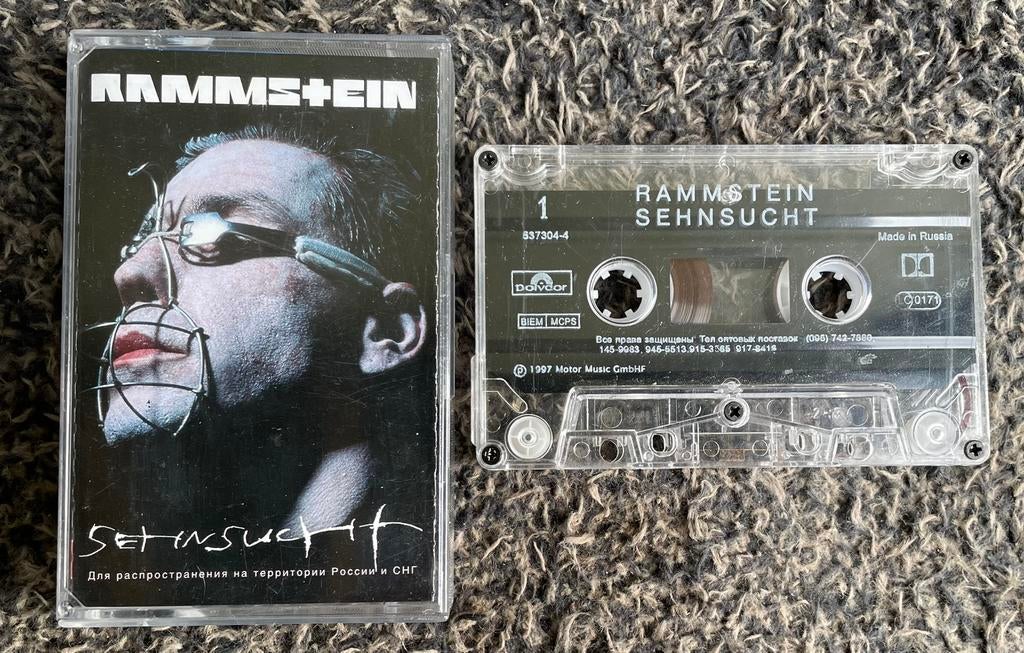 Rammstein - Sehnsucht, zeldzaam cassettebandje, Ophalen of Verzenden, Gebruikt, 1 bandje