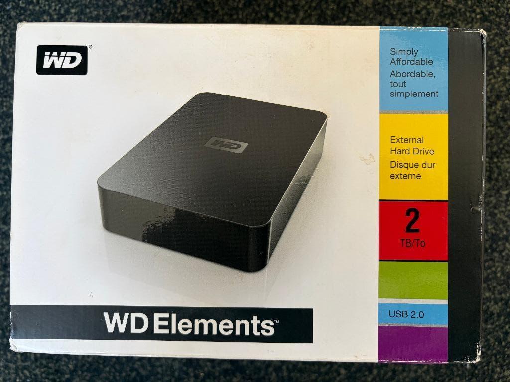 2 TB externe harde schijf, HDD, Ophalen of Verzenden, Desktop, Gebruikt