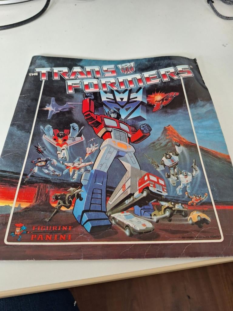 Panini Plaatjesalbums: Transformers, Turtles, Thundercats, Ophalen of Verzenden, Gelezen, Plaatjesalbum