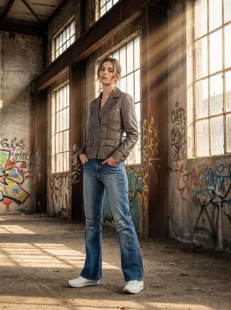 Vero Moda leren jasje taupe dames maat M, Maat 38/40 (M), Anneonline, Steenbergen, Ophalen of Verzenden