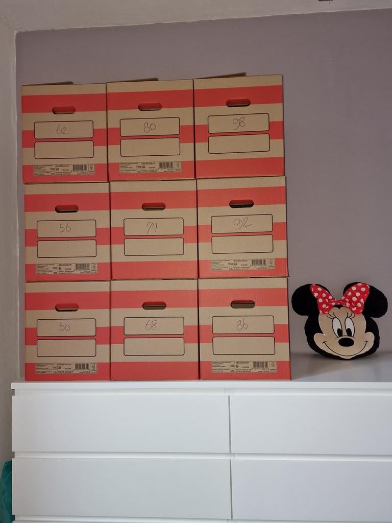 Groot Partij Meisjeskleding Maat 50-98 - 365 stuks, Ophalen, Gebruikt, Overige maten