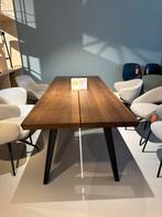 Qliv eettafel side to side noten geolied verjongd 240x100 cm, Ophalen, Zo goed als nieuw, Rechthoekig