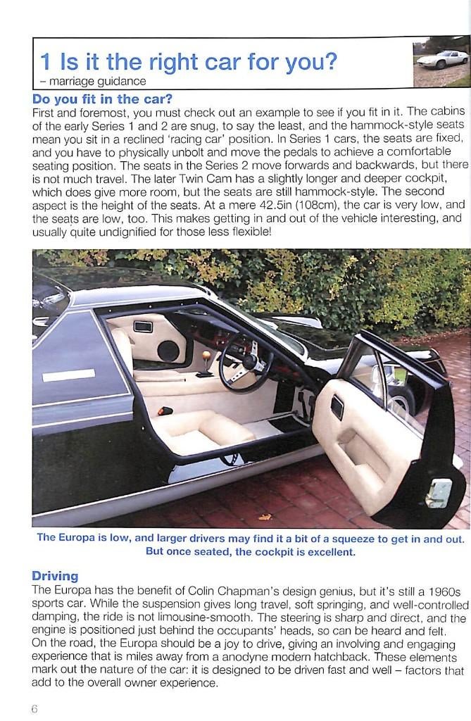 Lotus Europa, Verzenden