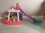 Barbie boot met glijbaan (en extra poppetjes), Ophalen, Zo goed als nieuw, Barbie