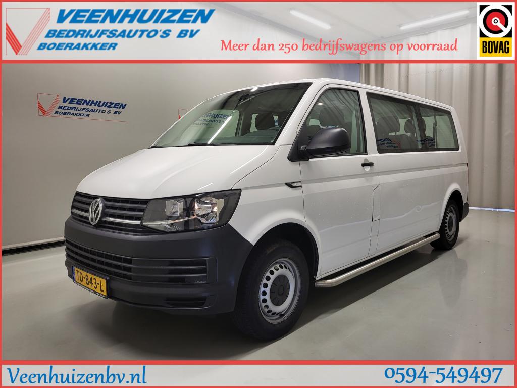 Volkswagen Transporter Kombi 2.0TSI 9-Personenbus - Excl. BT, Auto's, Volkswagen, Voorwielaandrijving, Gebruikt, 2500 kg, Wit