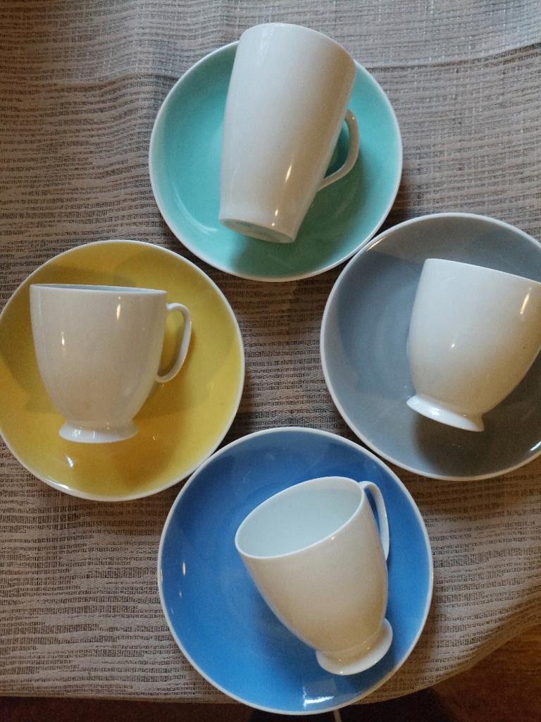 mosa 4 kop en schotels, Huis en Inrichting, Keuken | Servies, Verzenden, Overige stijlen, Kop(pen) en/of Schotel(s), Glas