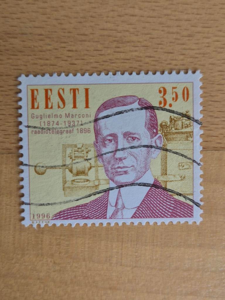 Estland 1996 Marconi, Ophalen of Verzenden, Overige landen, Gestempeld