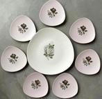 Flora Gouda Holland gebakset vintage rozen zachtroze, Ophalen of Verzenden