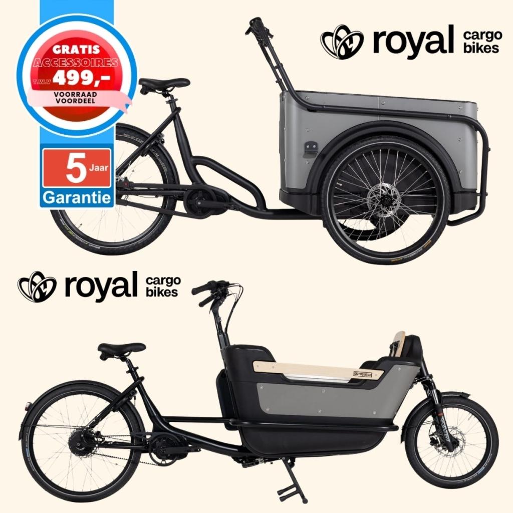 Royal Cargo Bike elektrische bakfiets Nederlandse bakfietsen, Fietsen en Brommers, Fietsen | Bakfietsen, Nieuw, Overige merken
