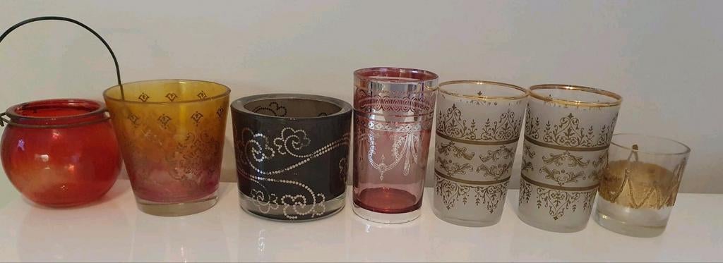 Theelichtjes waxinelichtje houders, Huis en Inrichting, Woonaccessoires | Kandelaars en Kaarsen, Ophalen of Verzenden, Overige materialen