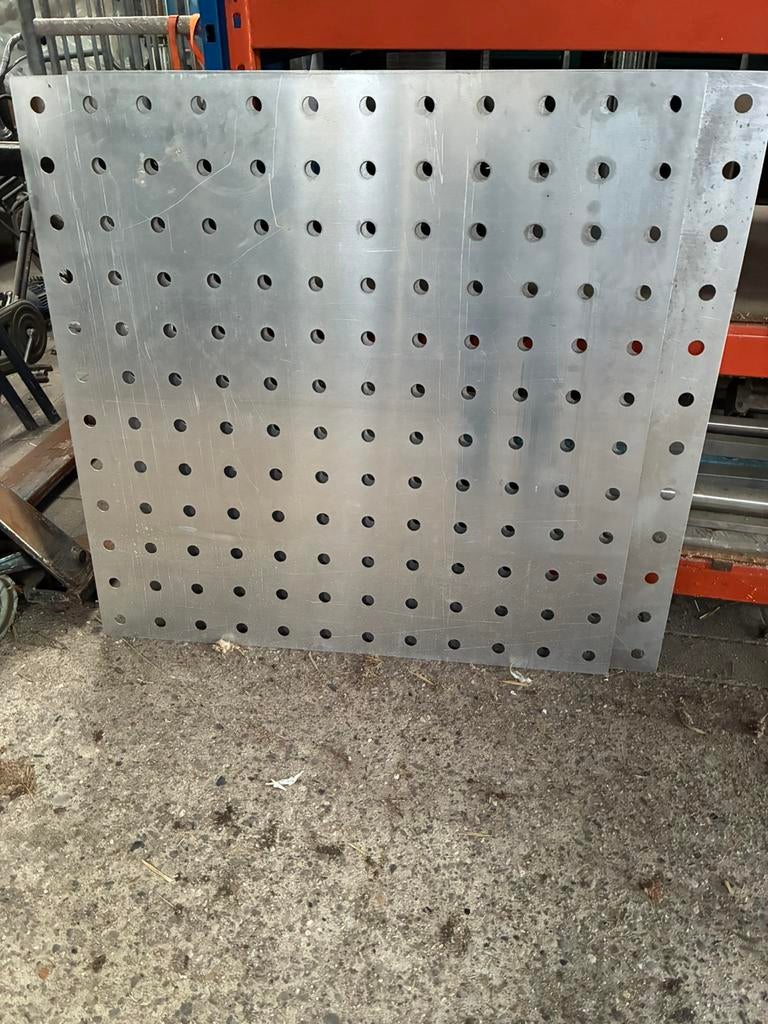 Aluminium beschermplaten voor lastafel, Ophalen, Zo goed als nieuw