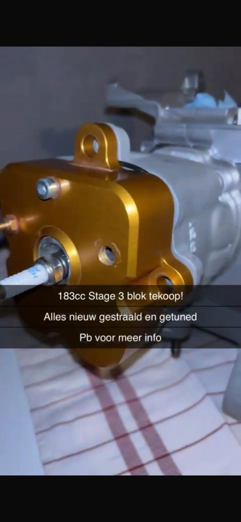 172/183cc malossi stage 3+ hexagon blok, Fietsen en Brommers, Brommeronderdelen | Algemeen, Zo goed als nieuw, Blok, Ophalen of Verzenden