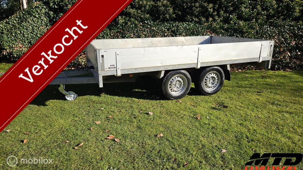 Anssems PSX2 plateauwagen met extra staalplaat bodemplaat, Gebruikt