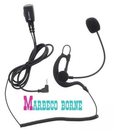 Headset, Oortje voor portofoons, Handsfree, Microfoonboom, 5 tot 15 km, Nieuw, Cobra, Info@marbeco.nl