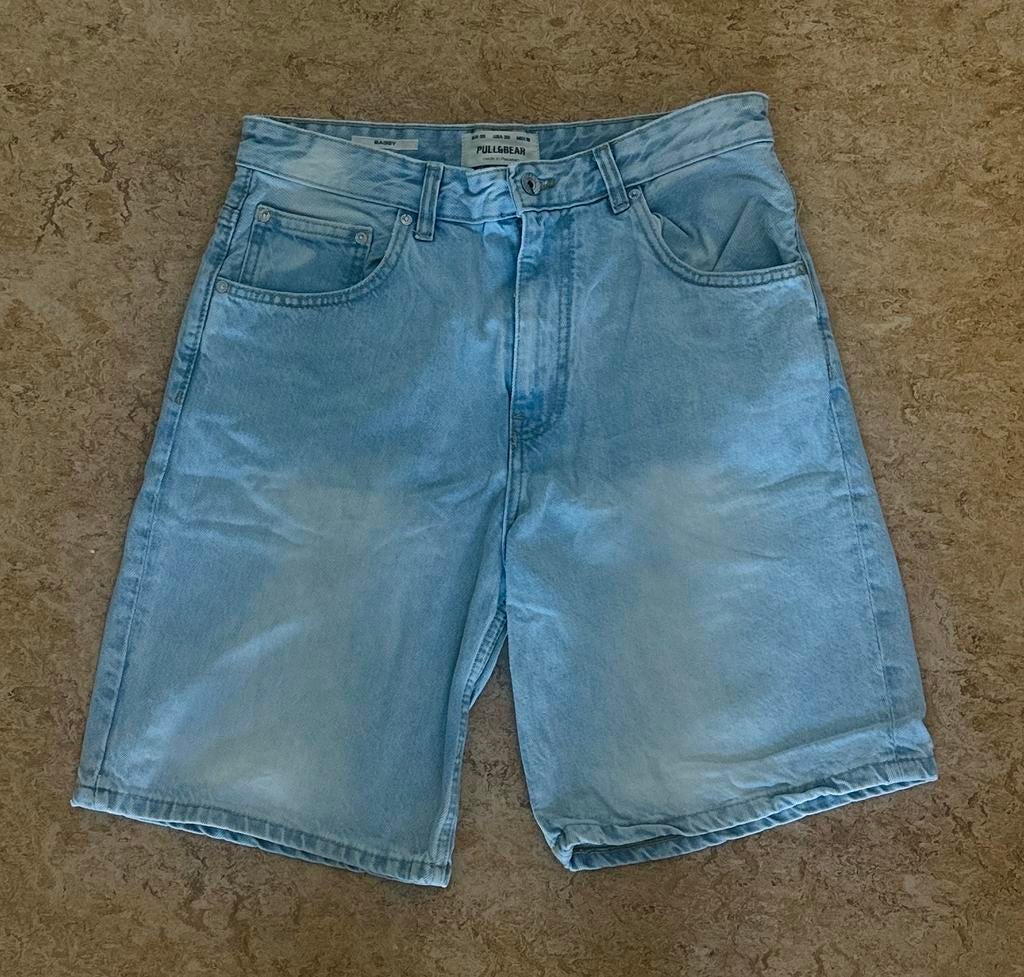 Baggy Jean Shorts, Ophalen of Verzenden, Gedragen, Blauw, W32 (confectie 46) of kleiner