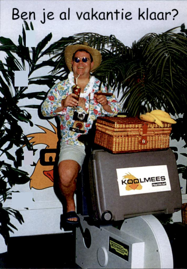 Ben je al vakantieklaar? promoite Koolmees healthclub, Verzamelen, Verzenden, 1980 tot heden, Ongelopen, Overige thema's