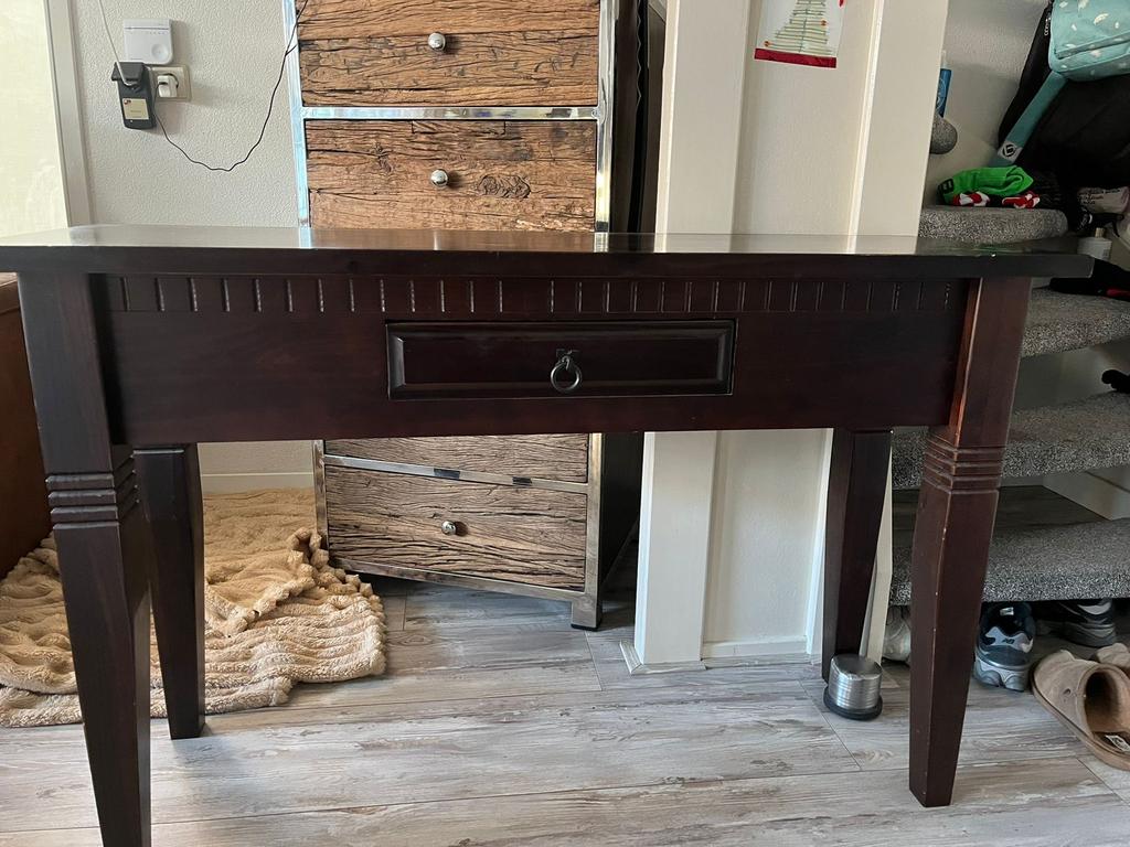 Super leuke houten side table, Huis en Inrichting, Kasten | Dressoirs, Ophalen, Gebruikt, 50 tot 100 cm, Met lade(s)