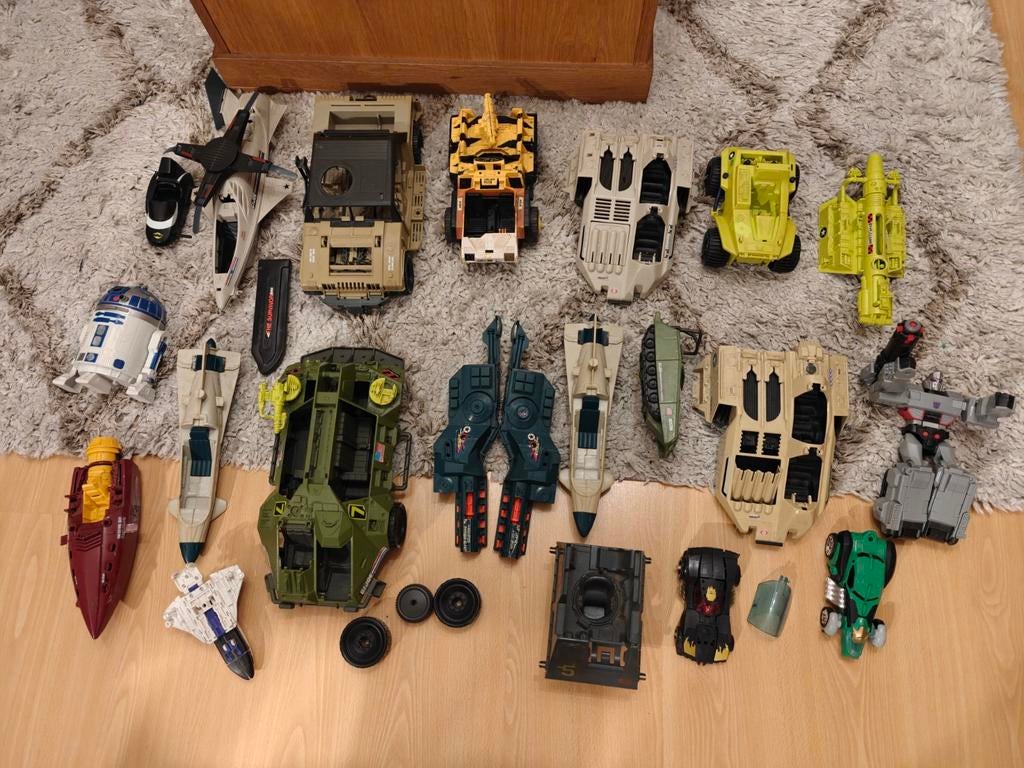 Groot lot met o.a. Transformers, g i joe, Turtles, batman, Verzamelen, Ophalen, Gebruikt, X, X