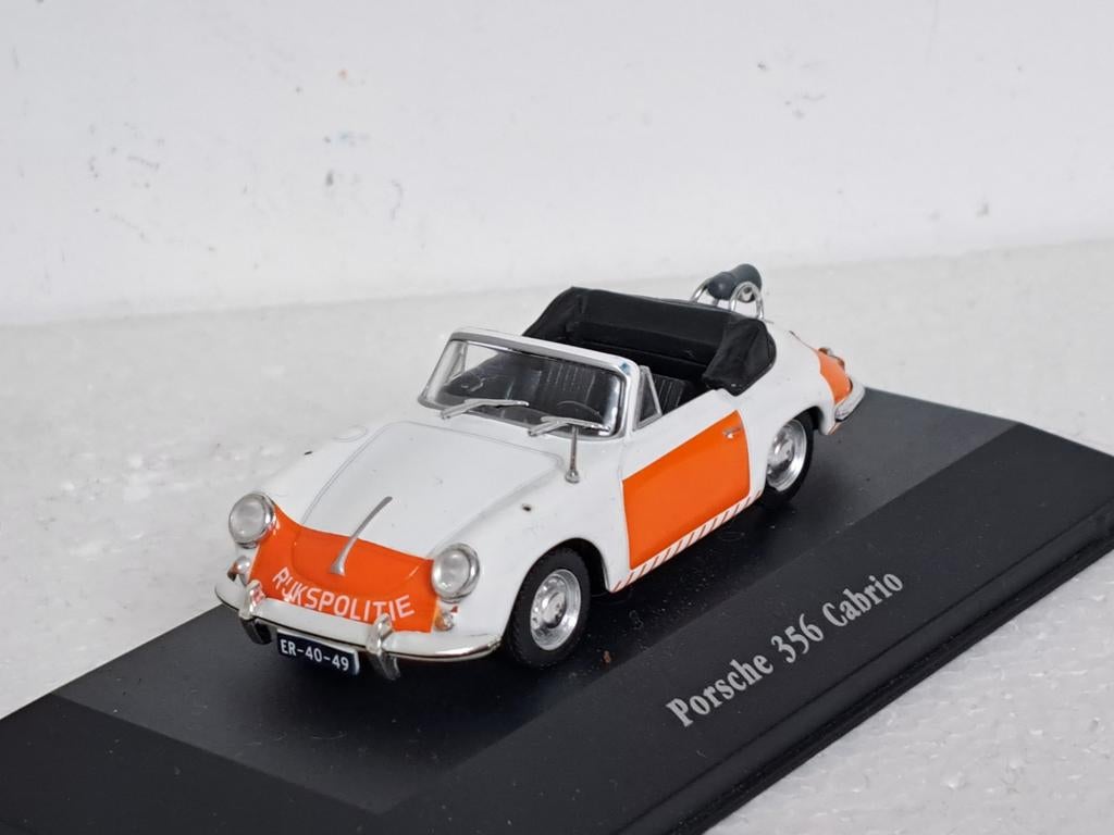 Porsche 356 Cabrio NL Politie Rijkspolitie 1/43, Ophalen of Verzenden, Gebruikt, Auto, Overige merken