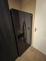 Prachtig daewoo zwarte koelkast goed werkend incl vriezer, Witgoed en Apparatuur, Koelkasten en IJskasten, 200 liter of meer, 60 cm of meer