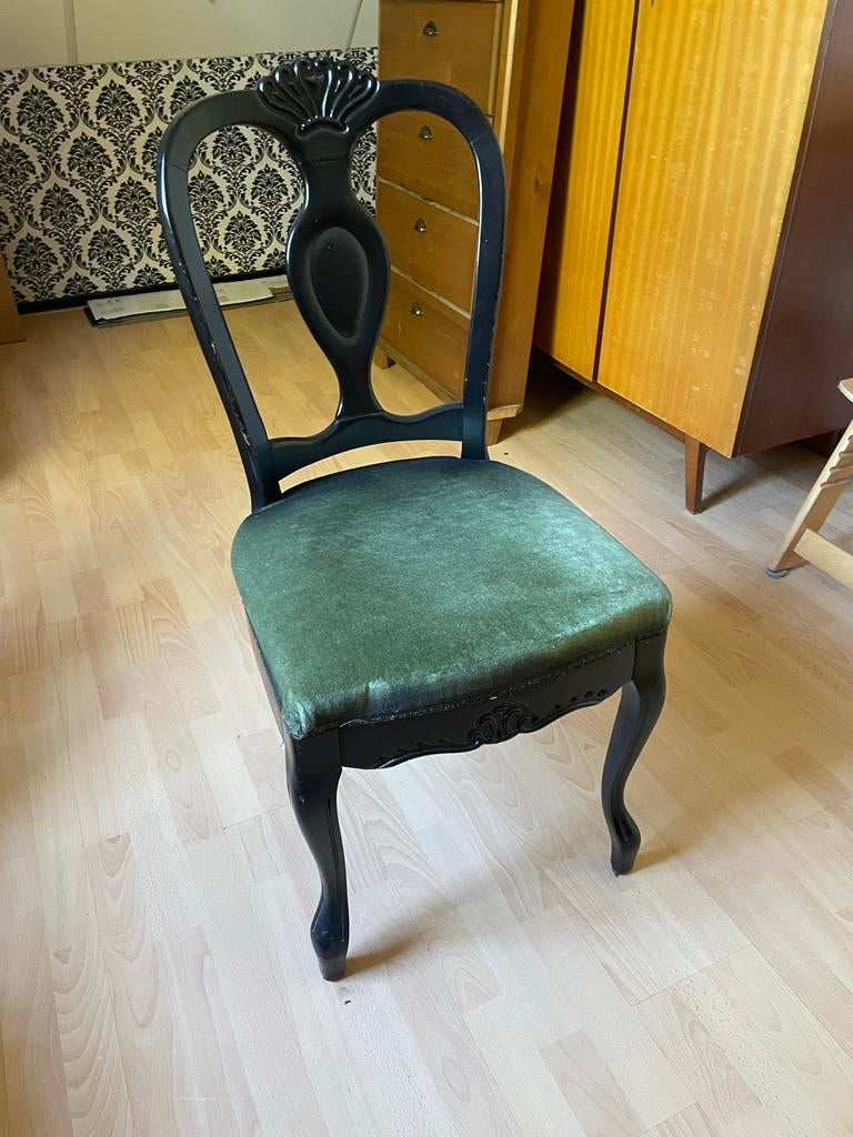 4 Nostalgische biedemeier eetkamer stoelen, Ophalen of Verzenden