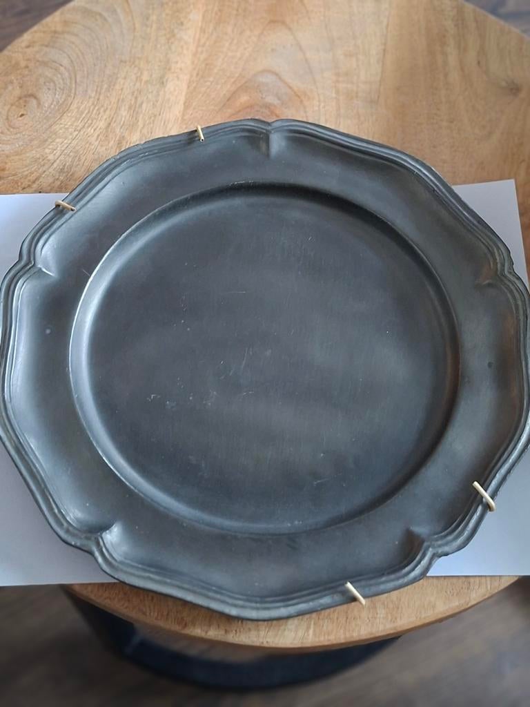 Tinnen sierbord, Antiek en Kunst, Antiek | Tin, Ophalen of Verzenden