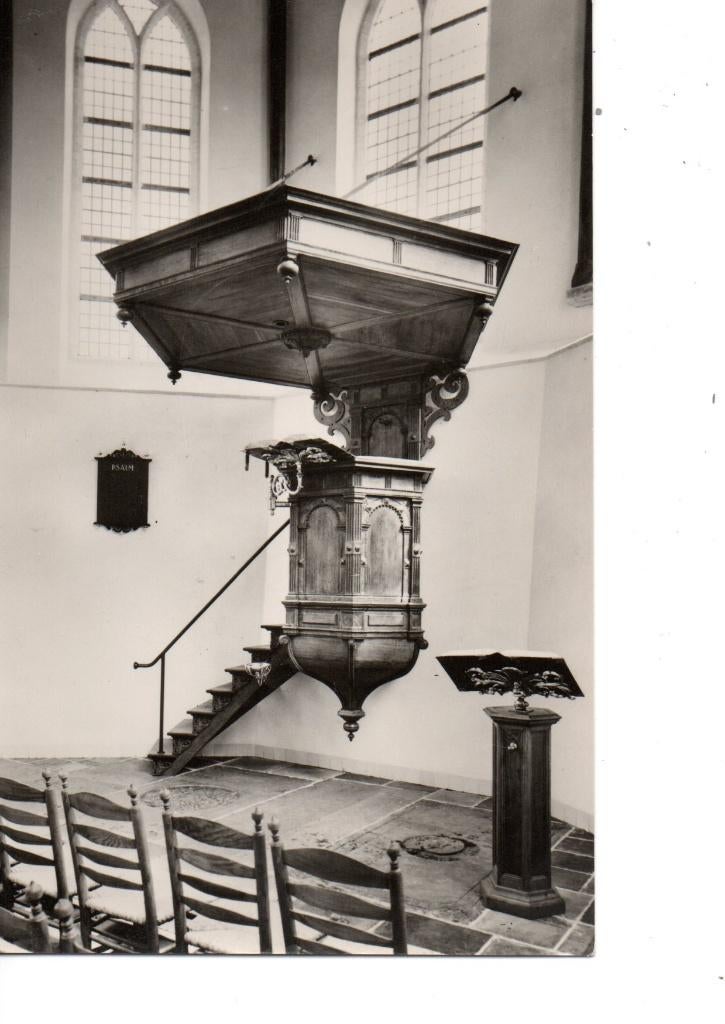 Molenaarsgraaf. N.H. Kerk. Kansel anno plm 1640. **, Verzenden, 1940 tot 1960, Ongelopen, Zuid-Holland