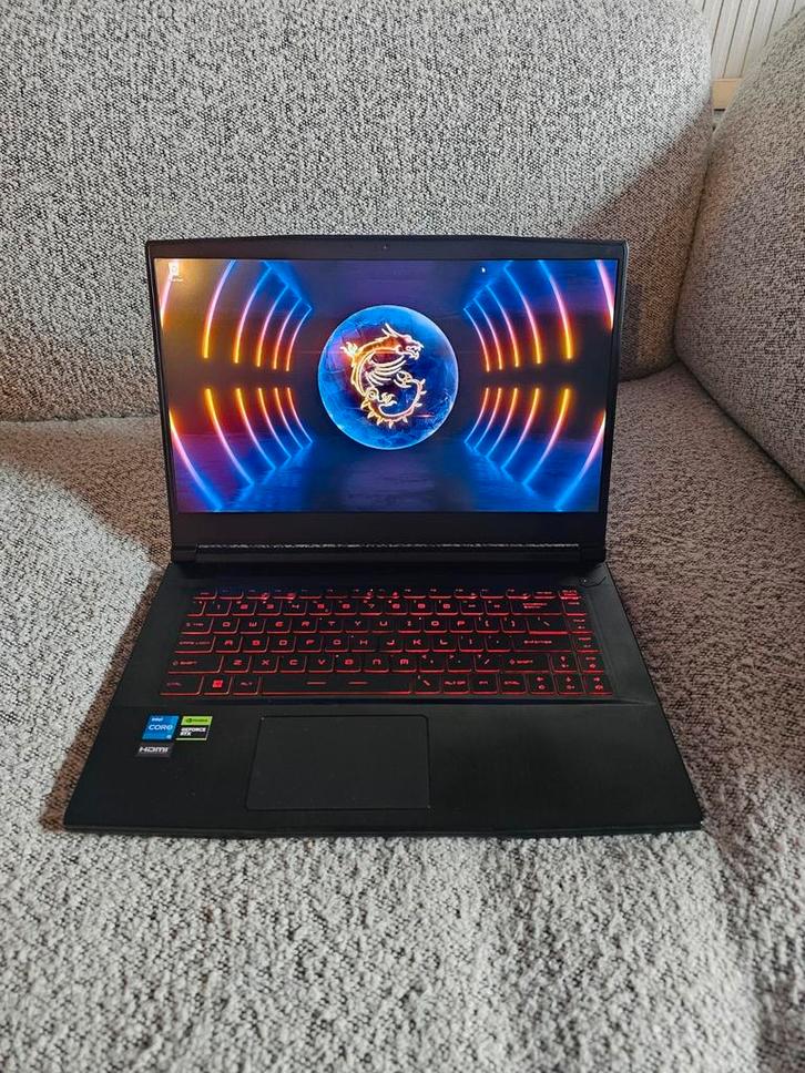 MSI Thin Gf63 12UC RTX 3050 144Hz Scherm, Computers en Software, Windows Laptops, Zo goed als nieuw, 15 inch, SSD, 2 tot 3 Ghz