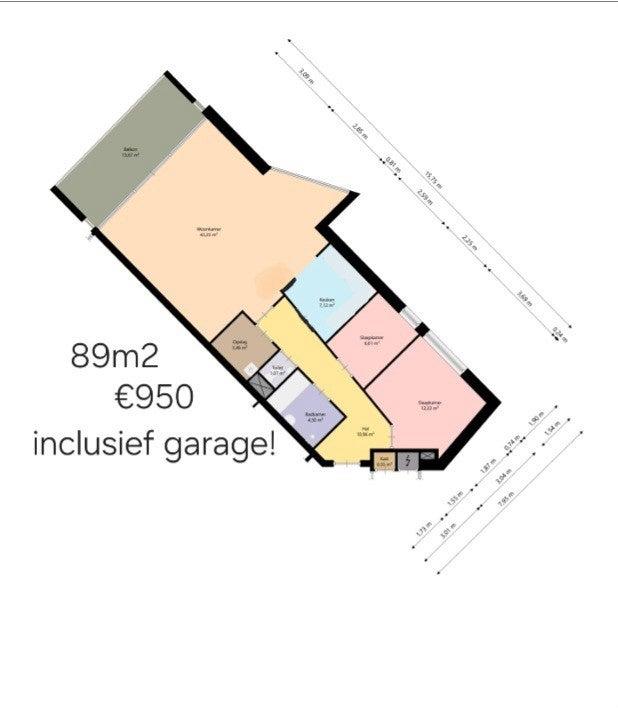 NIEUW! Woonruimte te huur Galle Promenade, Velserbroek, Huizen en Kamers
