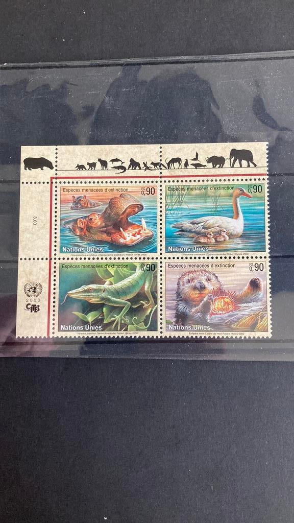 VN Genève 385/88 dieren postfris/1204, Ophalen of Verzenden, Dier of Natuur